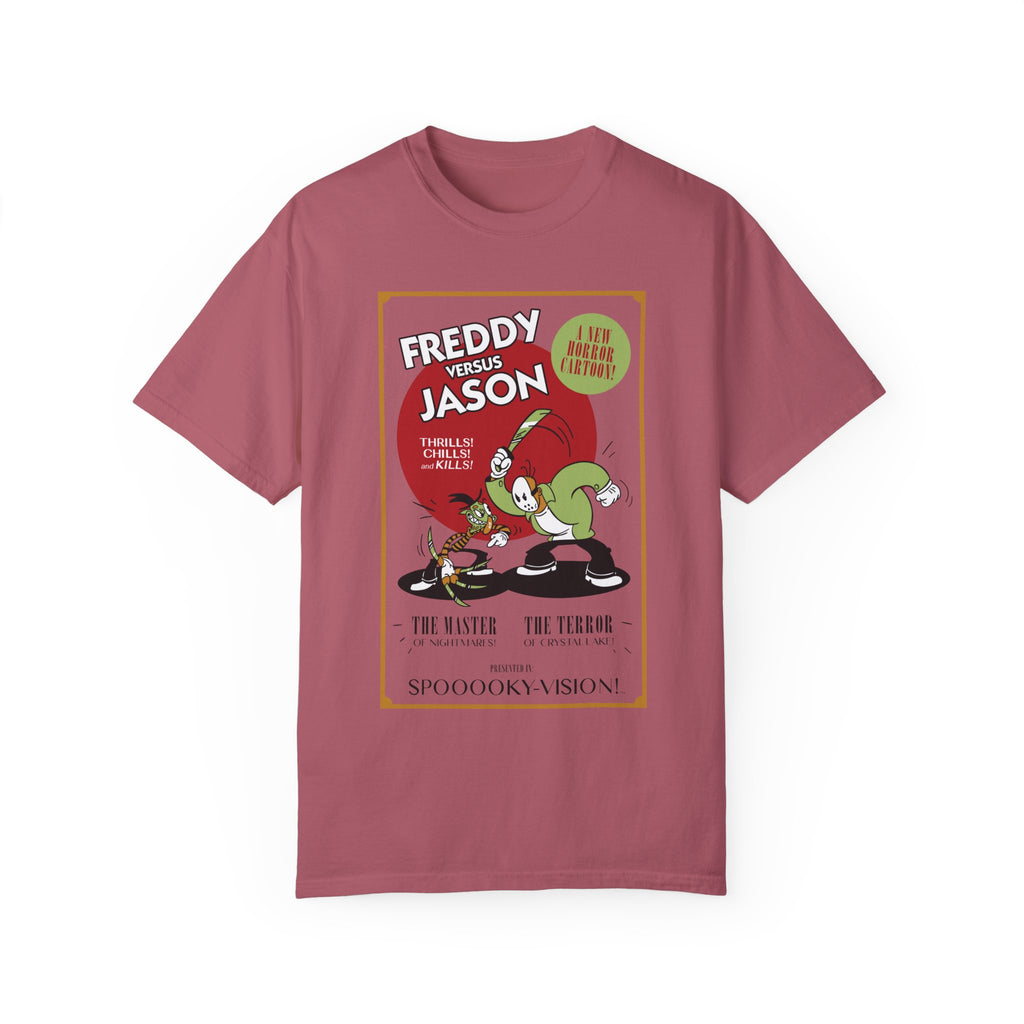 BraggerSwine Unisex Garment-Dyed T-Shirt - Freddy VS Jason