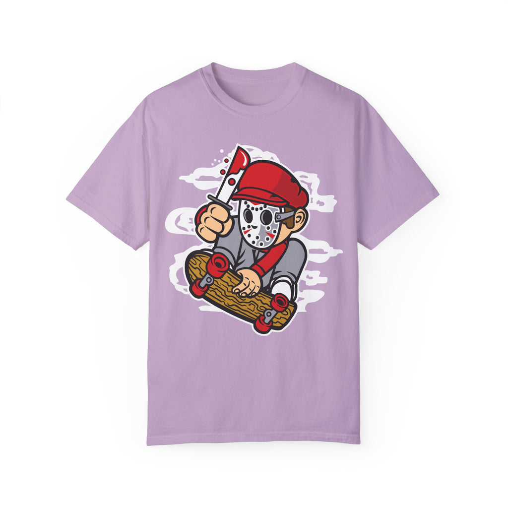 BraggerSwine Unisex Garment-Dyed T-Shirt - Serial Killer Skater