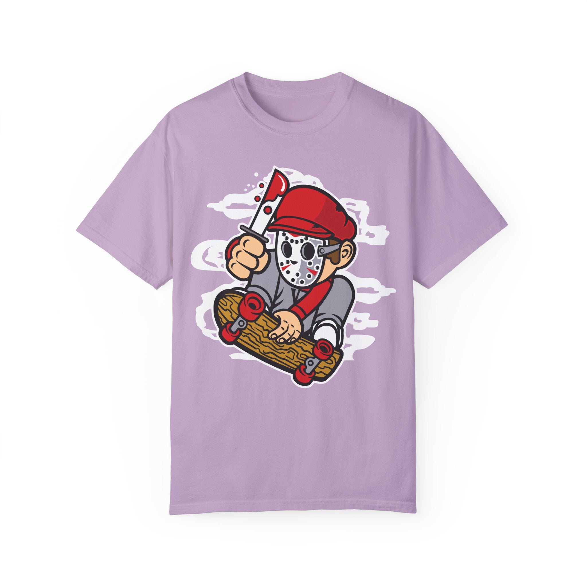 BraggerSwine Unisex Garment-Dyed T-Shirt - Serial Killer Skater