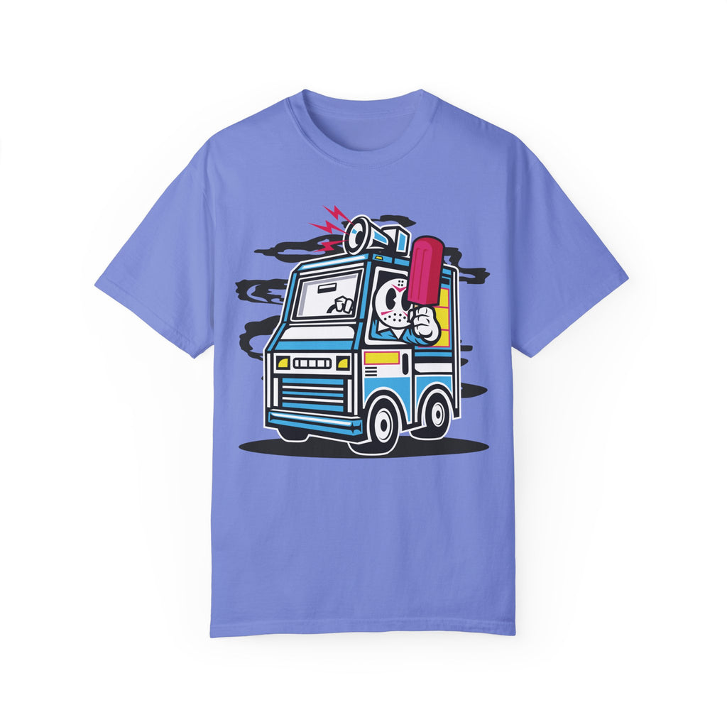 BraggerSwine Unisex Garment-Dyed T-Shirt - Serial Killer Ice Cream Truck