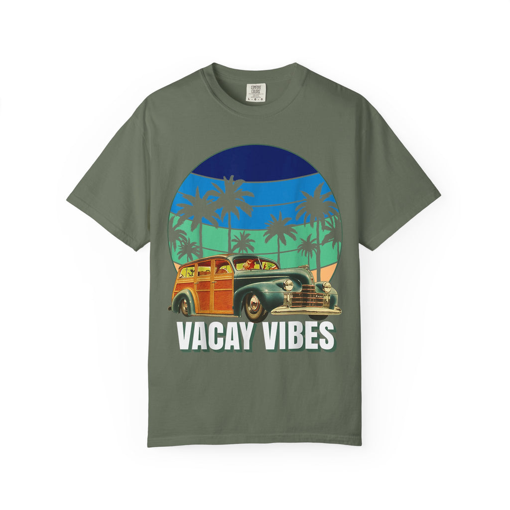 Vacay Vibes Surfboard Woody Retro T-Shirt