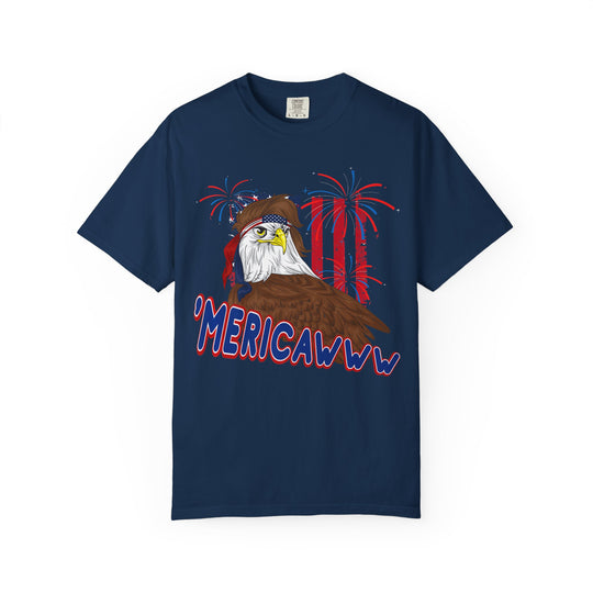 'Mericawww Eagle T-Shirt — Patriotic Bald Eagle Graphic Tee