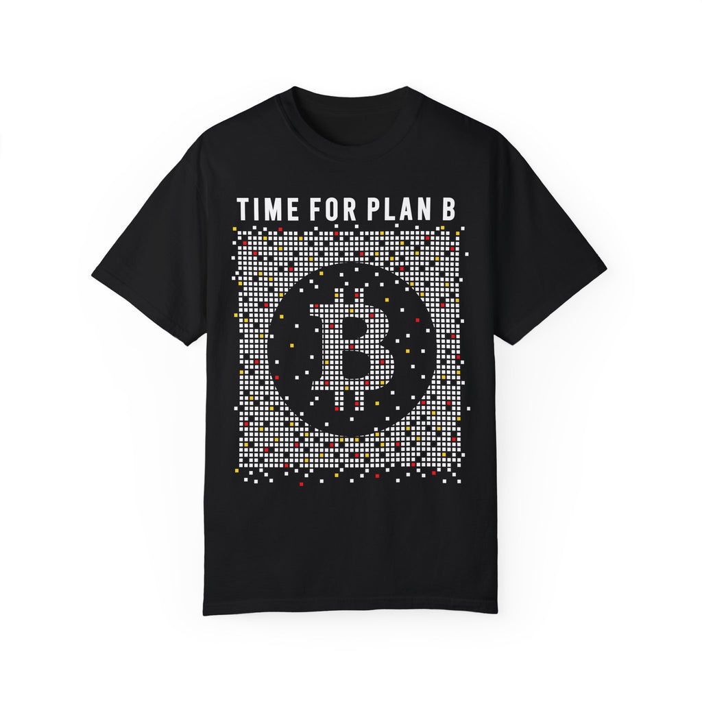 BraggerSwine Unisex Garment-Dyed T-Shirt - Time For Plan Bitcoin