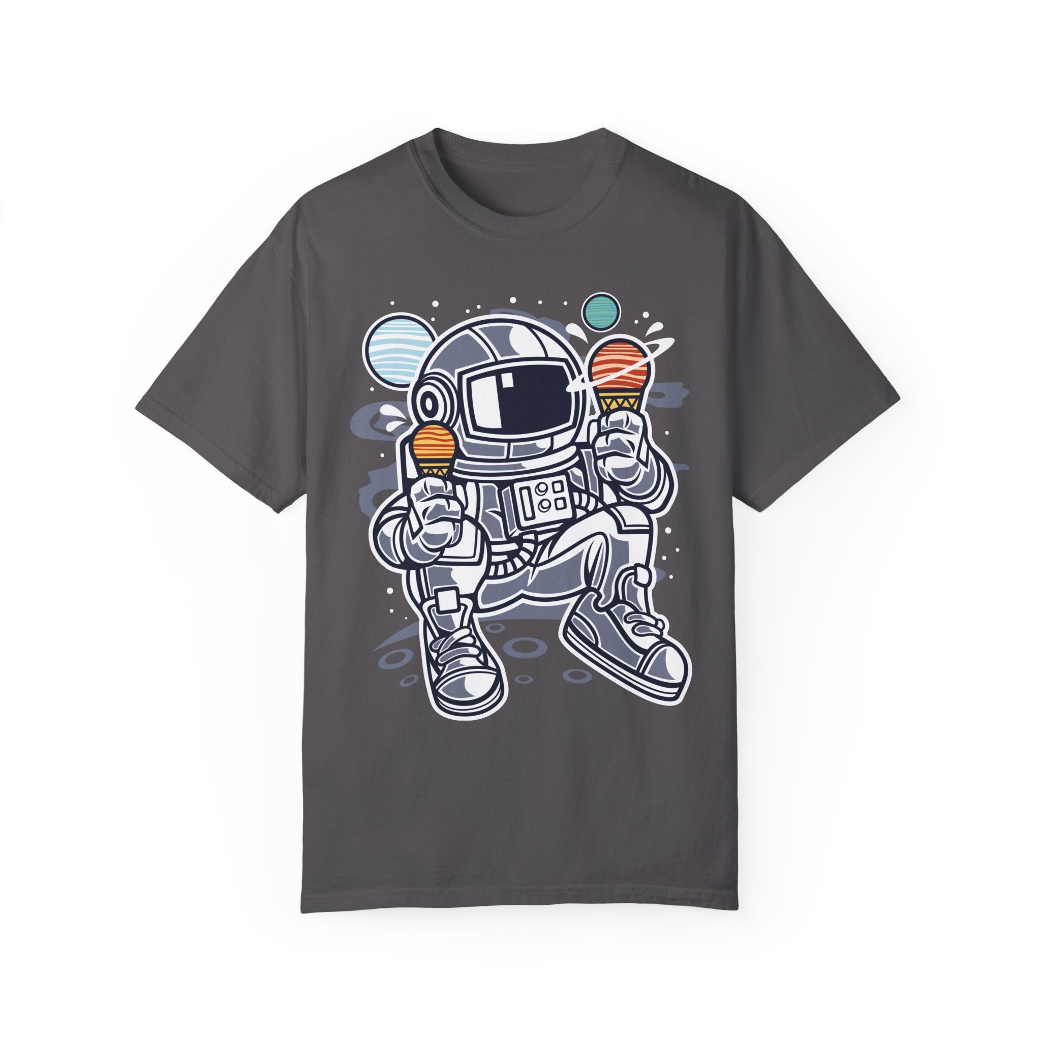 BraggerSwine Unisex Garment-Dyed T-Shirt -Astronaut Ice Cream
