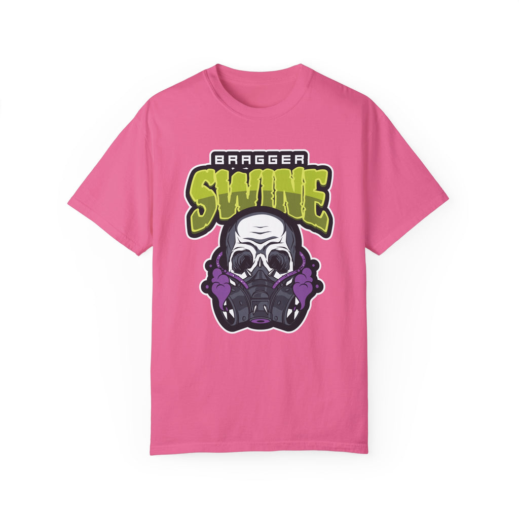 BraggerSwine Unisex Garment-Dyed T-Shirt - BraggerSwine Toxic Gaming