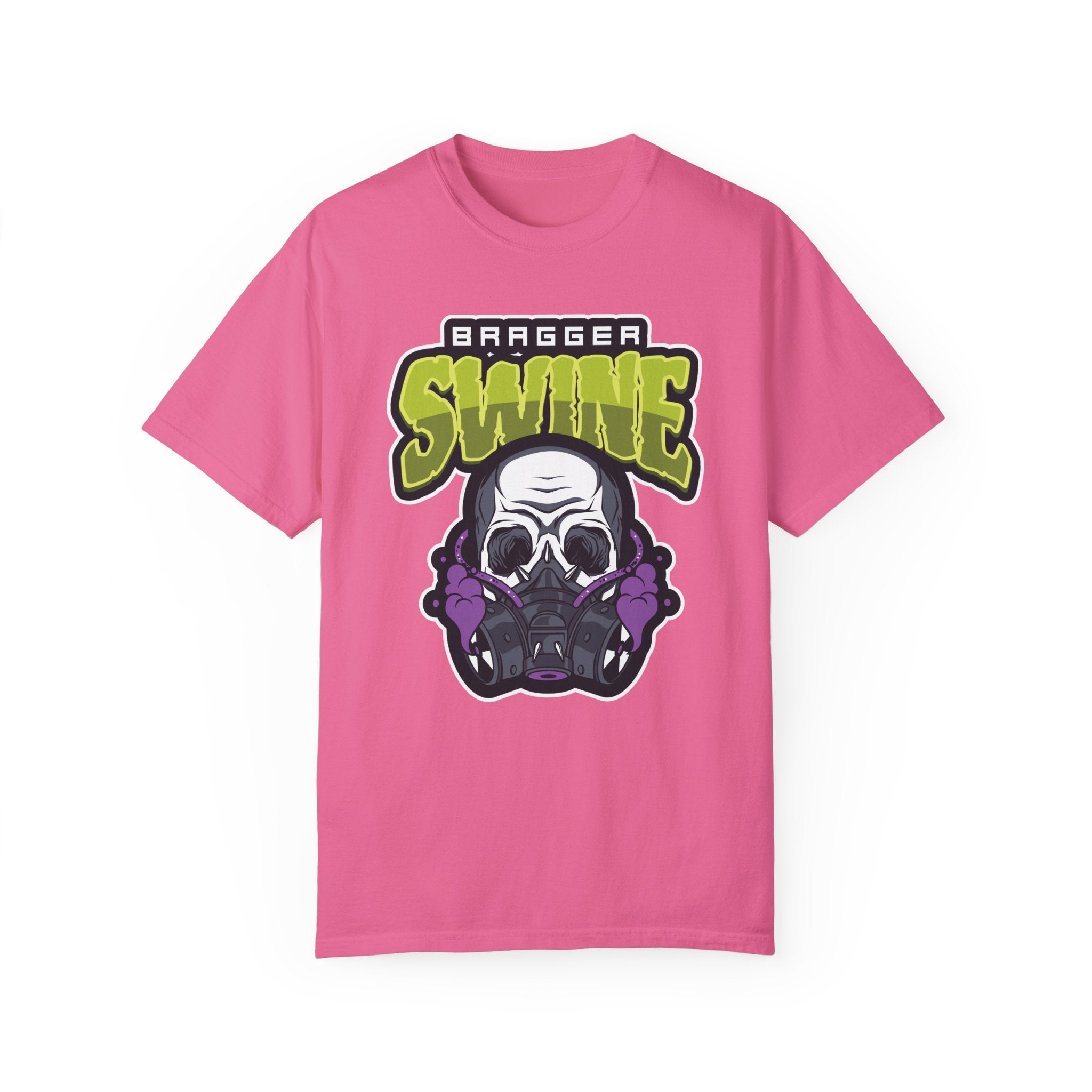 BraggerSwine Unisex Garment-Dyed T-Shirt - BraggerSwine Toxic Gaming