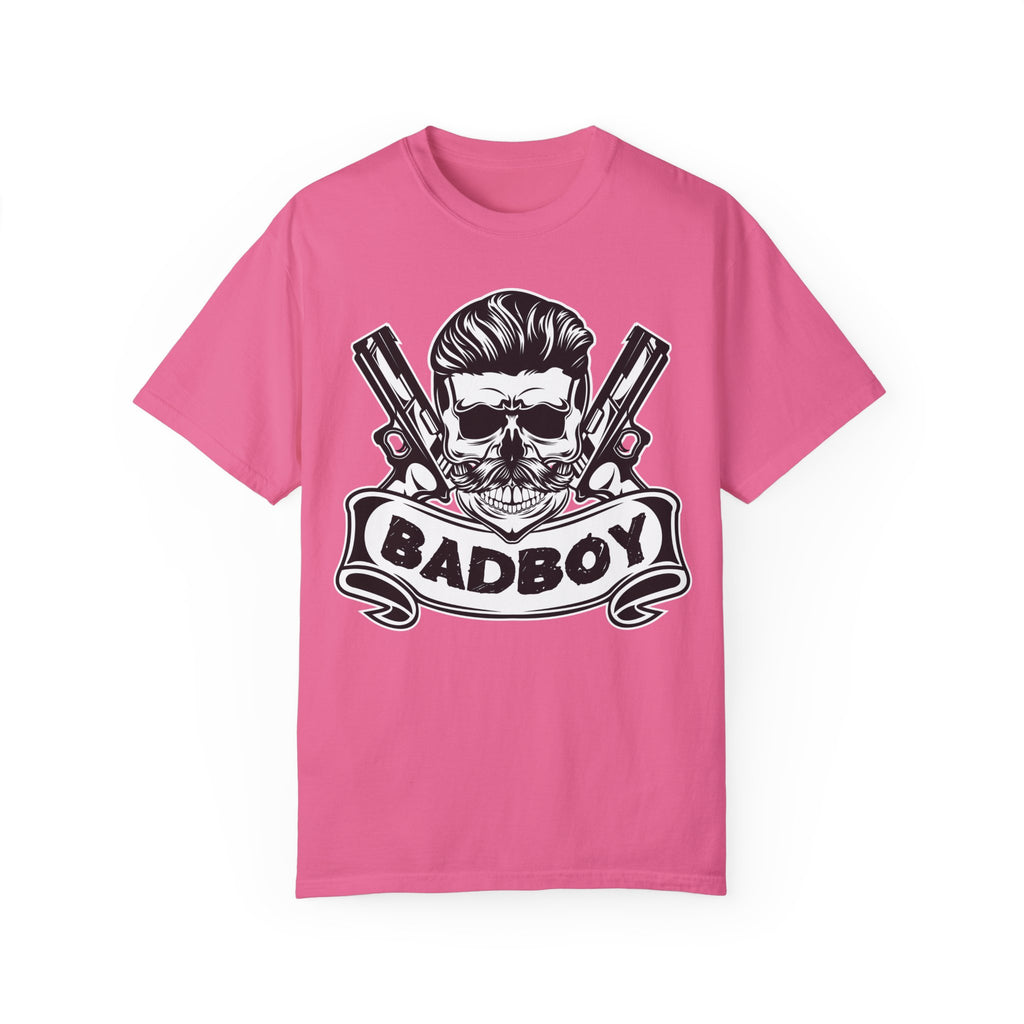 BraggerSwine Unisex Garment-Dyed T-Shirt - Bad Boy Skull
