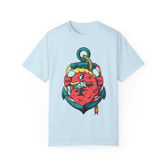 BraggerSwine Unisex Garment-Dyed T-Shirt - Fighting Fish Tattoo