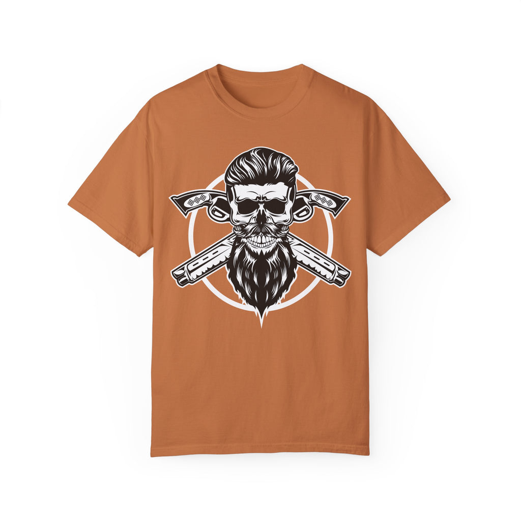 BraggerSwine Unisex Garment-Dyed T-Shirt - Skull Pistols