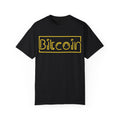 BraggerSwine Unisex Garment-Dyed T-Shirt - Bitcoin Neon