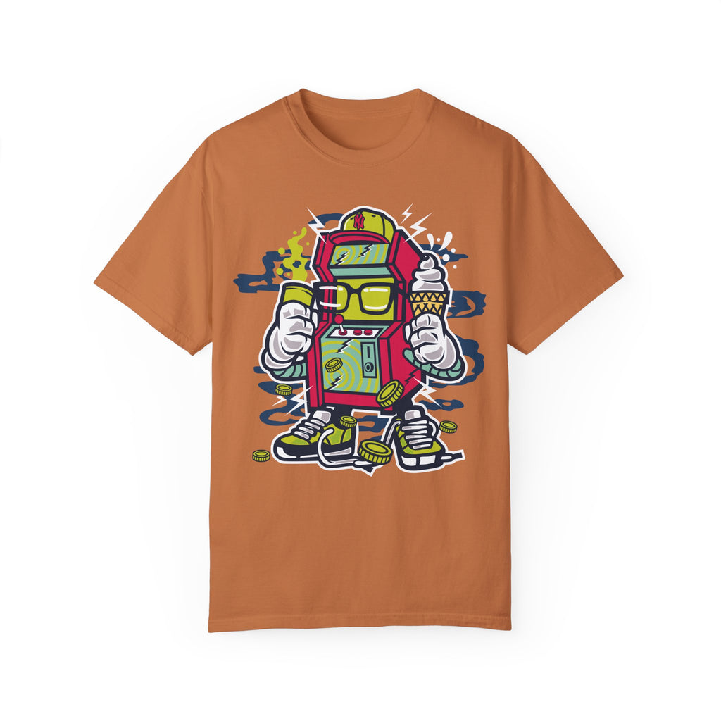 BraggerSwine Unisex Garment-Dyed T-Shirt - Video Game Machine