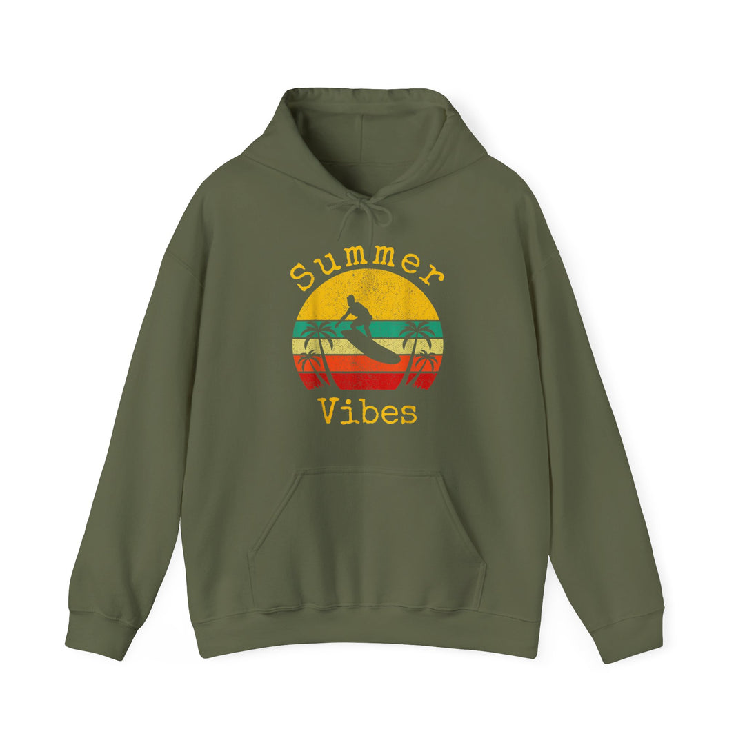 Summer Vibes Surfing Unisex Heavy Blend™ Hooded Sweatshirt