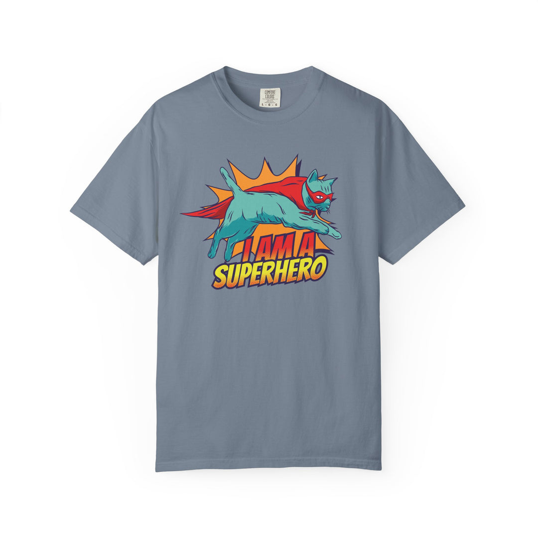 I Am a Superhero Cat T-Shirt — Retro Cat Graphic Tee
