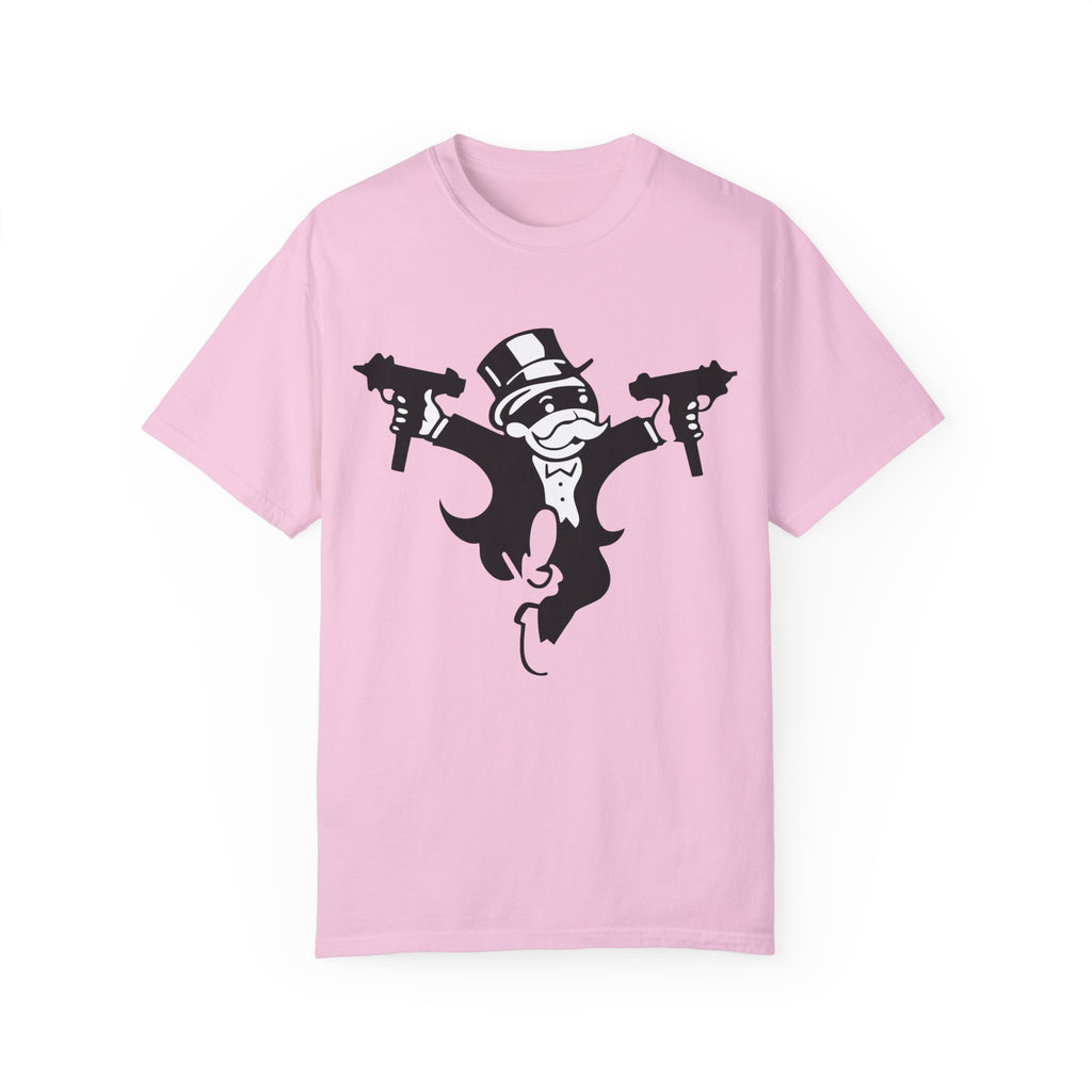 BraggerSwine Unisex Garment-Dyed T-Shirt - Monopoly Gangster