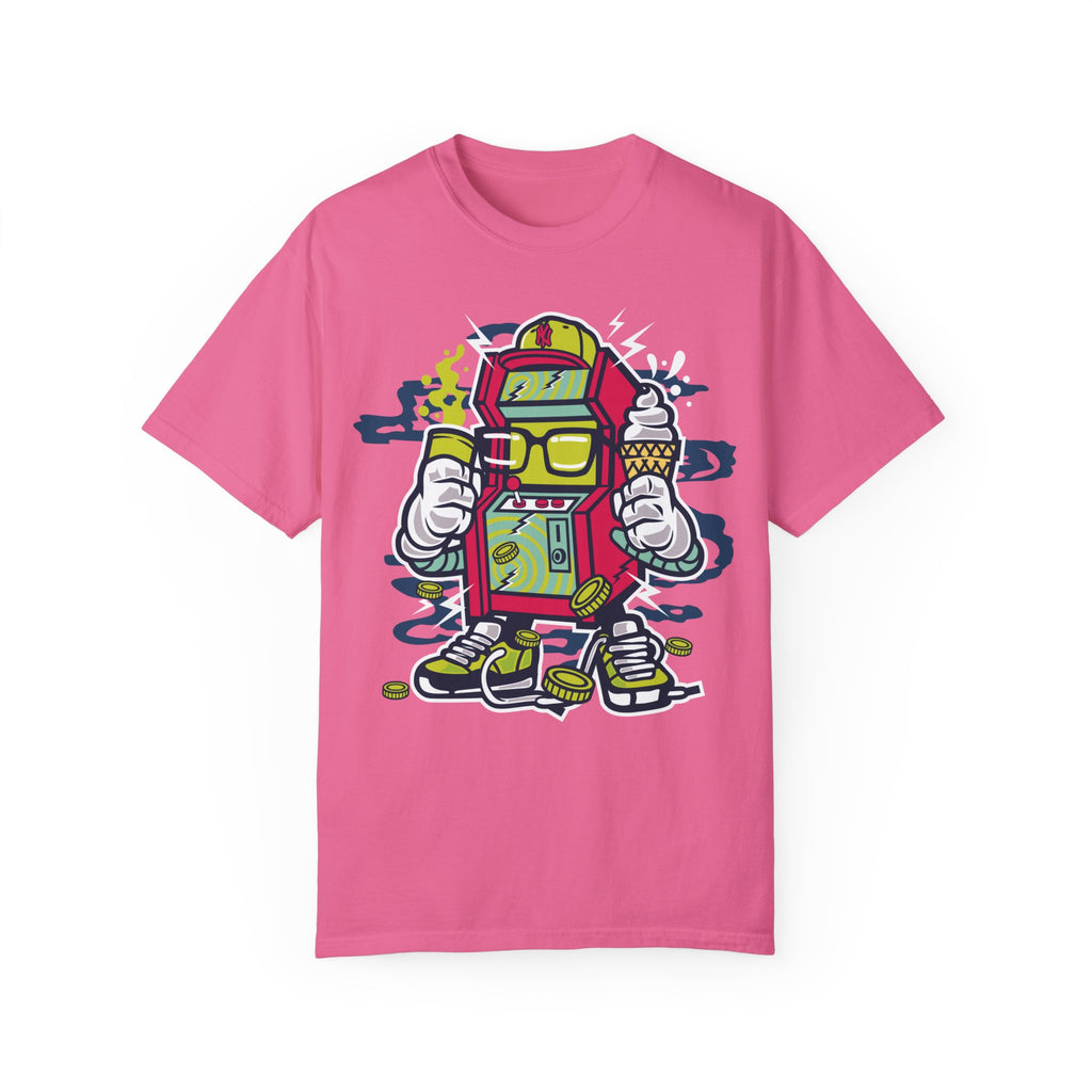 BraggerSwine Unisex Garment-Dyed T-Shirt - Video Game Machine