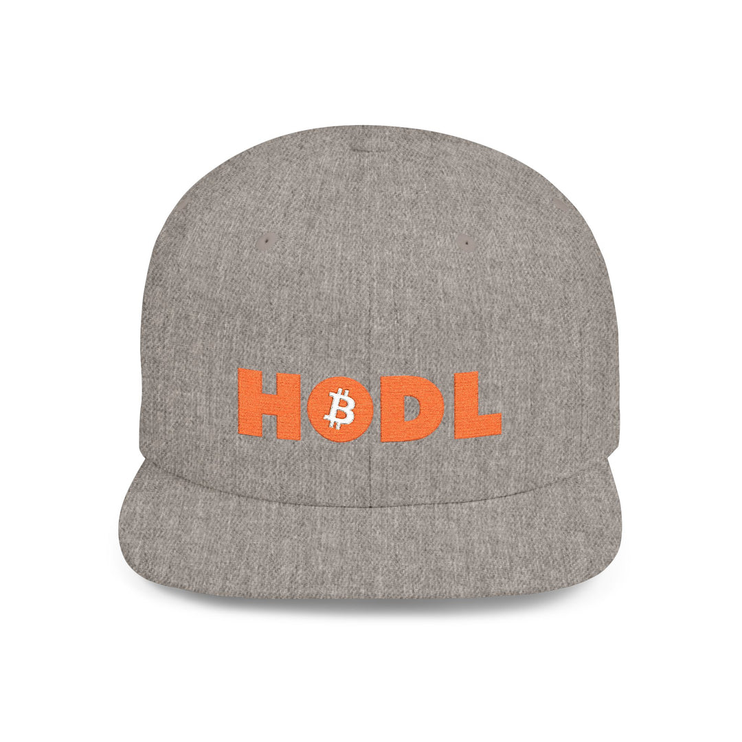 HODL Snapback Hat — Flat Bill Crypto Cap