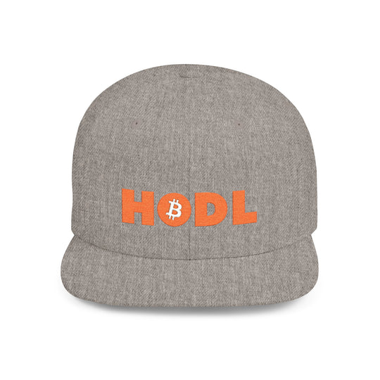 HODL Snapback Hat — Flat Bill Crypto Cap