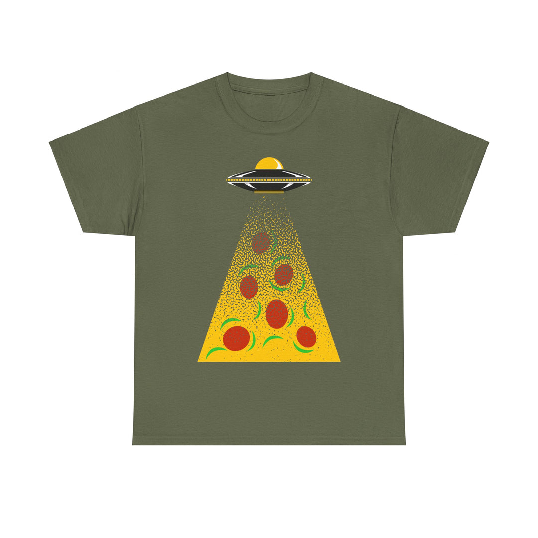 Alien Pizza Unisex Heavy Cotton Tee