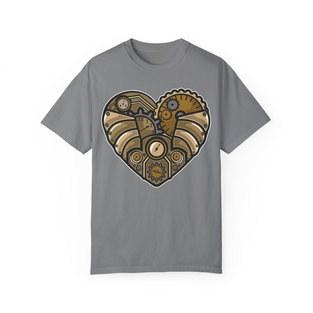 BraggerSwine Unisex Garment-Dyed T-Shirt - Steam Punk Heart