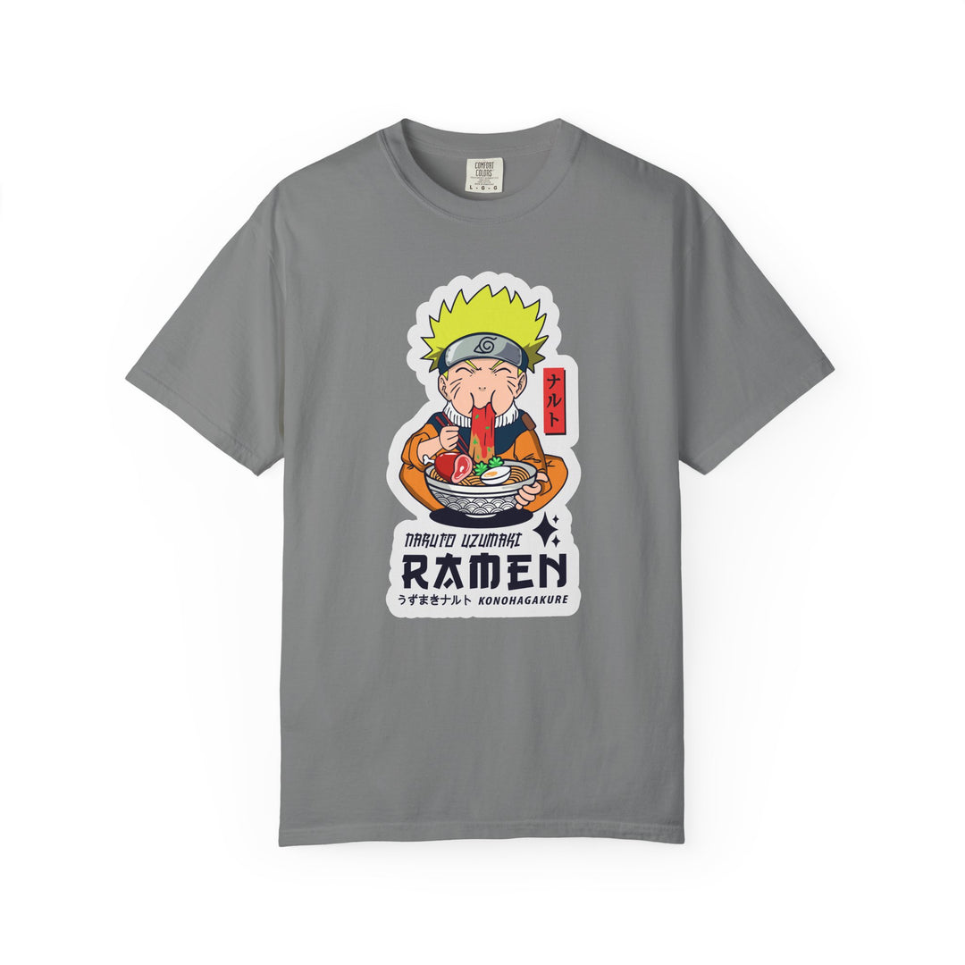 Ramen Lover Graphic T-Shirt — Cute Anime Chef Eating Ramen