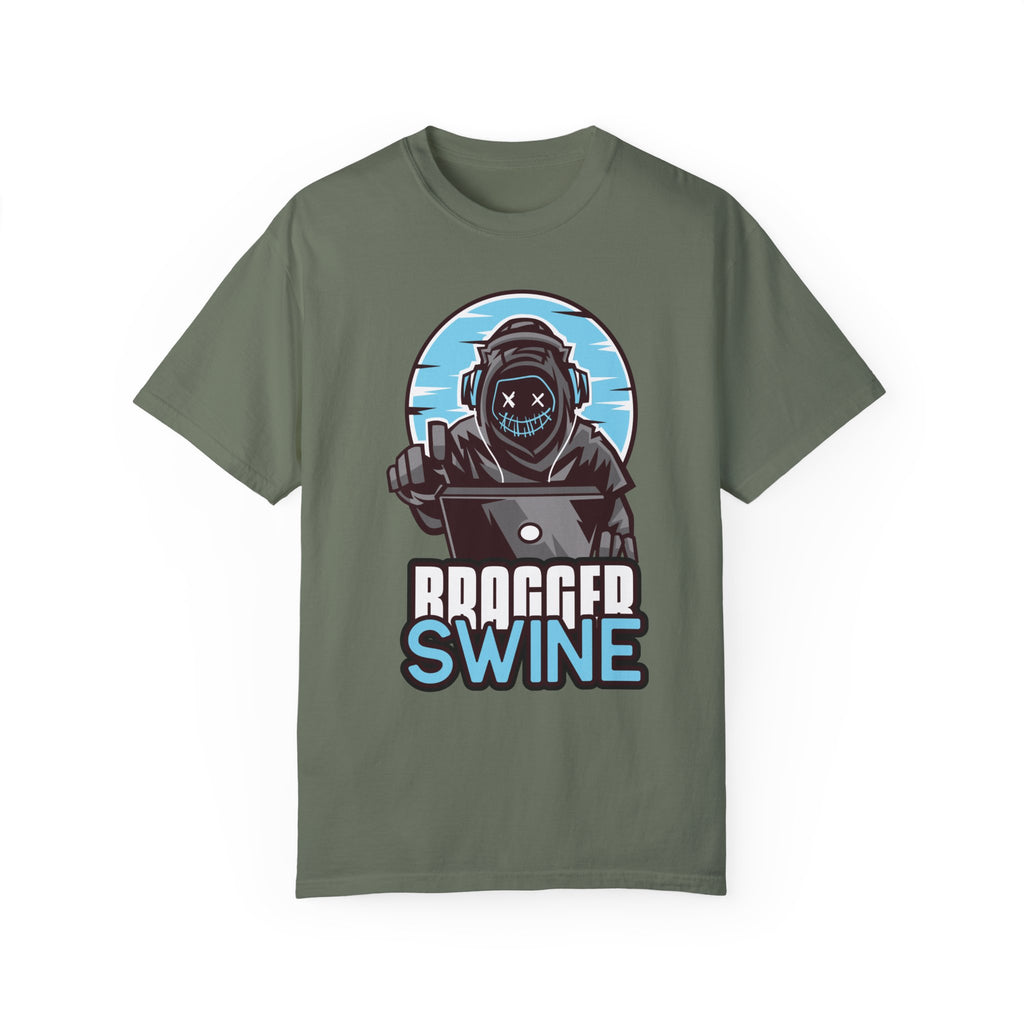 BraggerSwine Unisex Garment-Dyed T-Shirt - Hacker