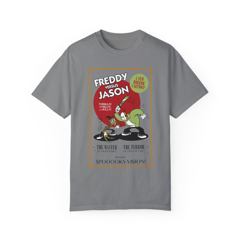 BraggerSwine Unisex Garment-Dyed T-Shirt - Freddy VS Jason