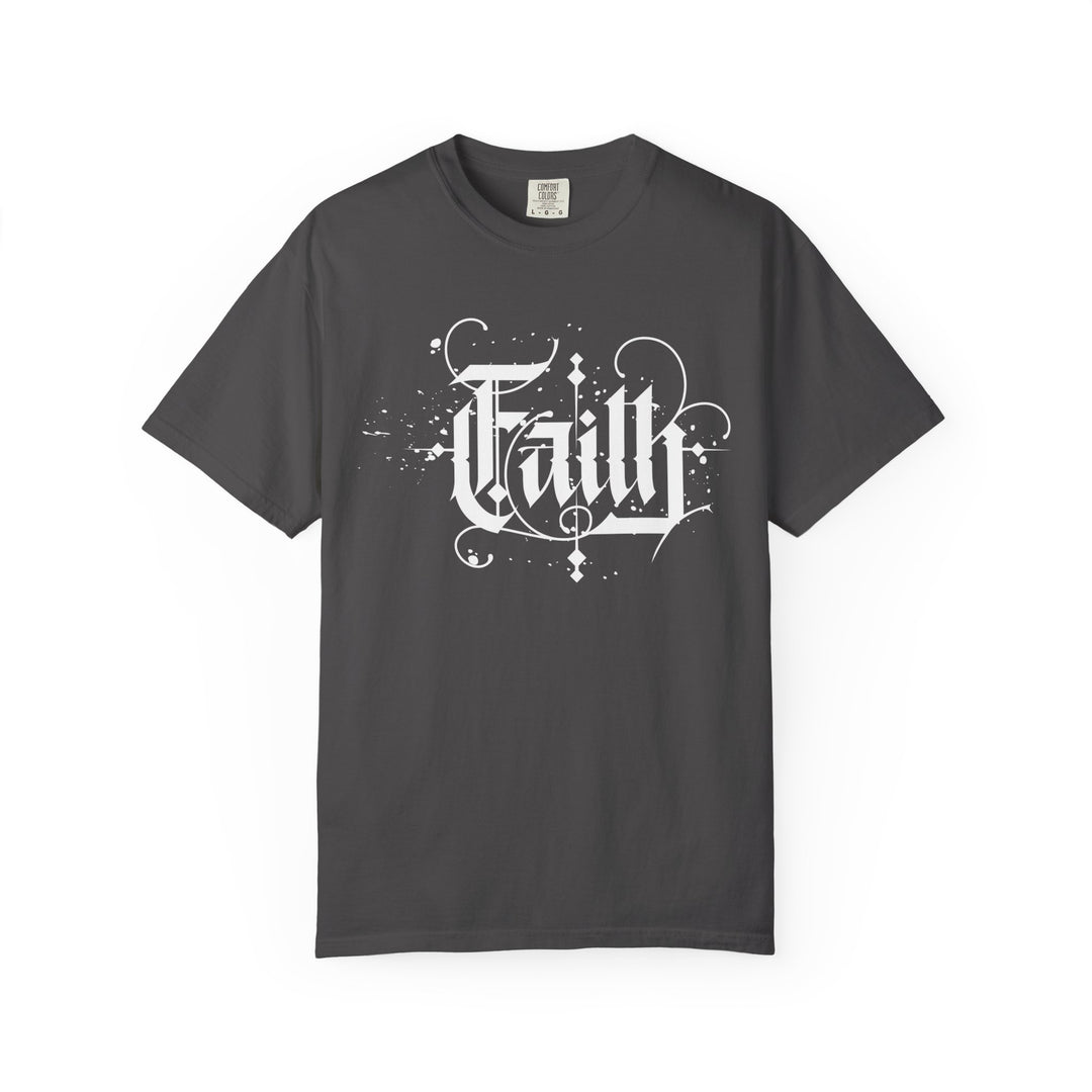 Faith Graphic T-Shirt — Vintage Script Religious Tee