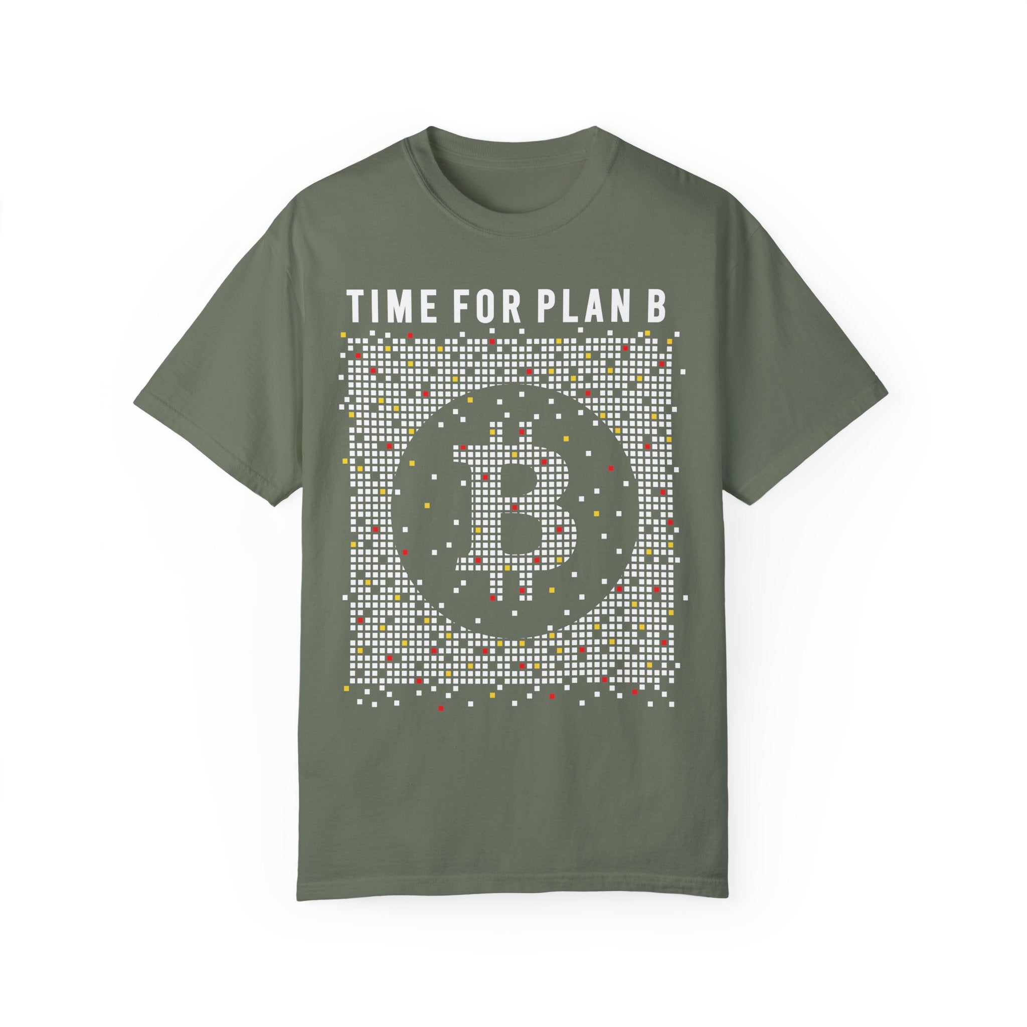 BraggerSwine Unisex Garment-Dyed T-Shirt - Time For Plan Bitcoin