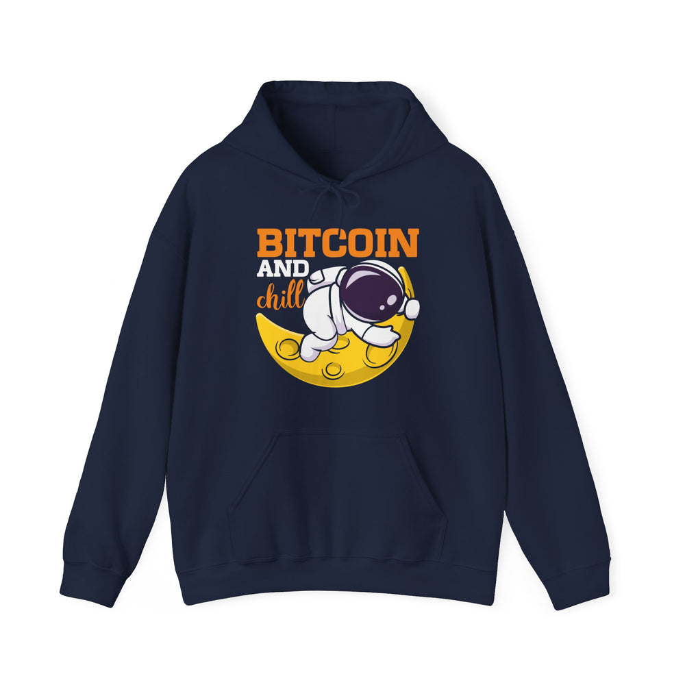 Bitcoin and Chill Unisex Heavy Blend™ Hooded Sweatshirt