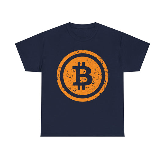 Bitcoin Logo Vintage Unisex Heavy Cotton Tee