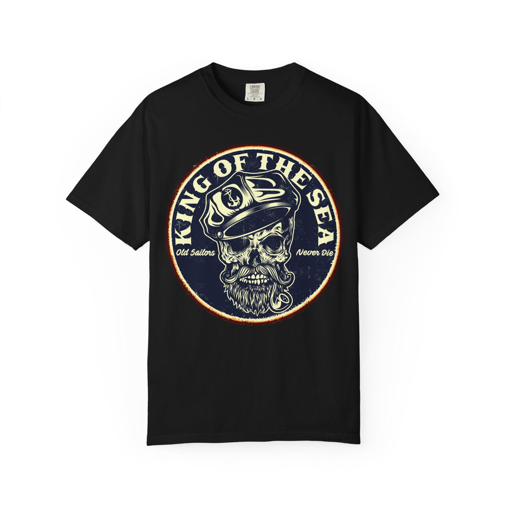 King of the Sea Skull T-Shirt — Vintage Nautical Pirate Tee