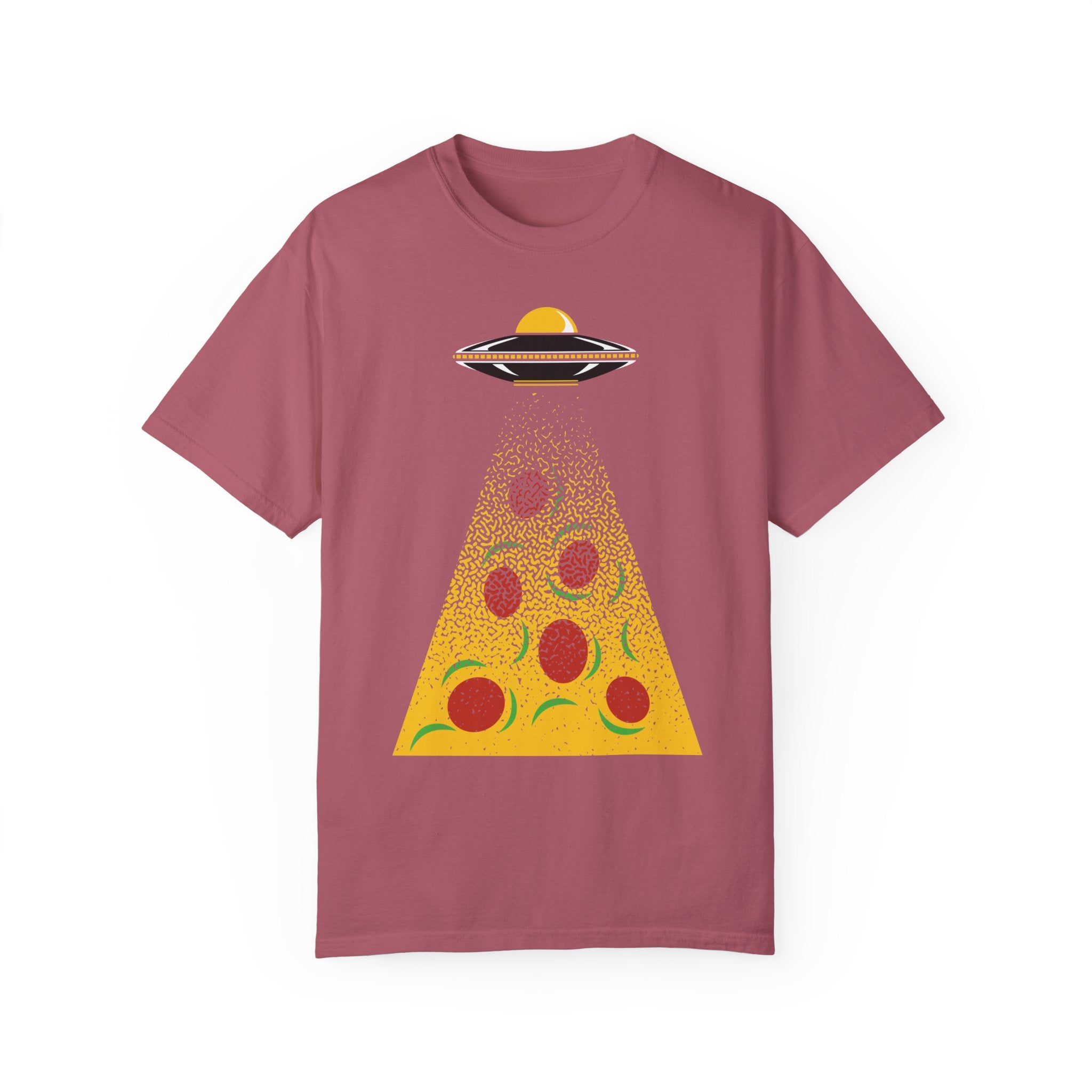 BraggerSwine Unisex Garment-Dyed T-Shirt - Pizza Aliens