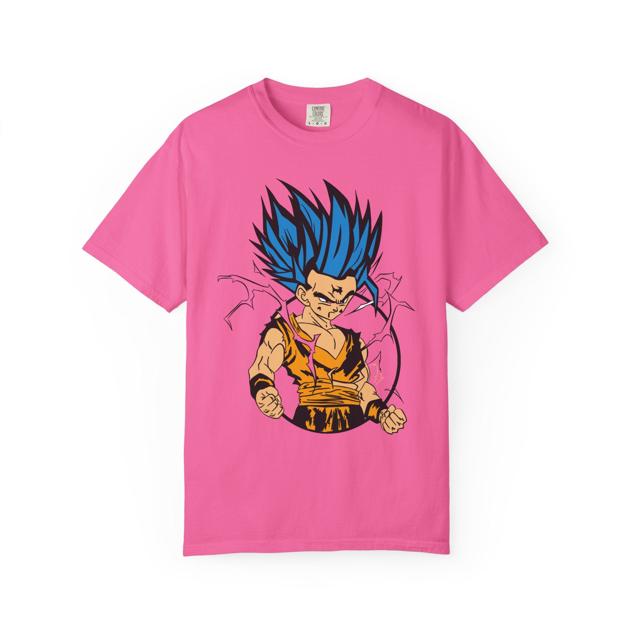 Super Saiyan Blue Warrior T-Shirt — Anime Powerup Graphic Tee