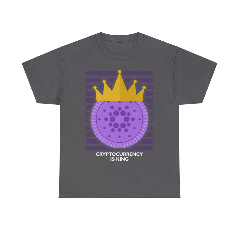 Cryptocurrency is King Unisex Heavy Cotton Tee