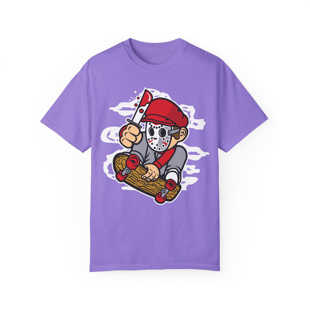 BraggerSwine Unisex Garment-Dyed T-Shirt - Serial Killer Skater
