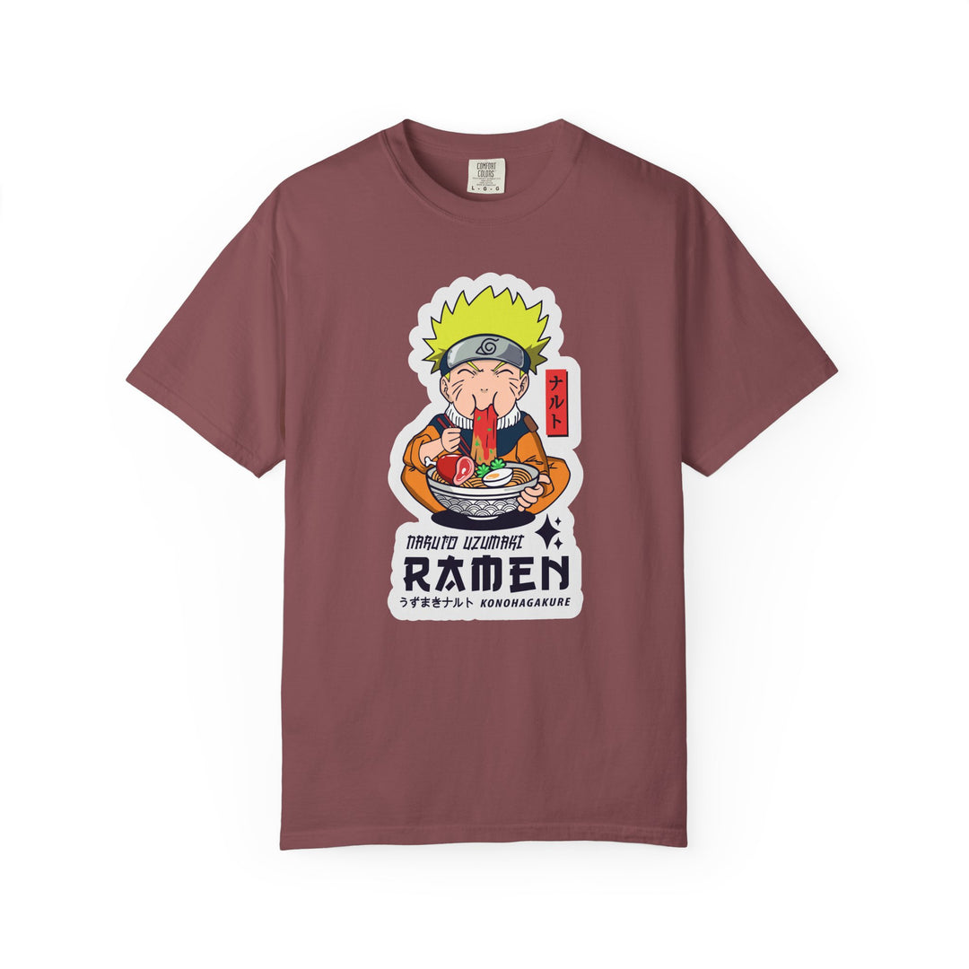 Ramen Lover Graphic T-Shirt — Cute Anime Chef Eating Ramen