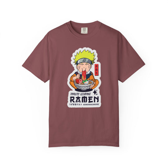 Ramen Lover Graphic T-Shirt — Cute Anime Chef Eating Ramen