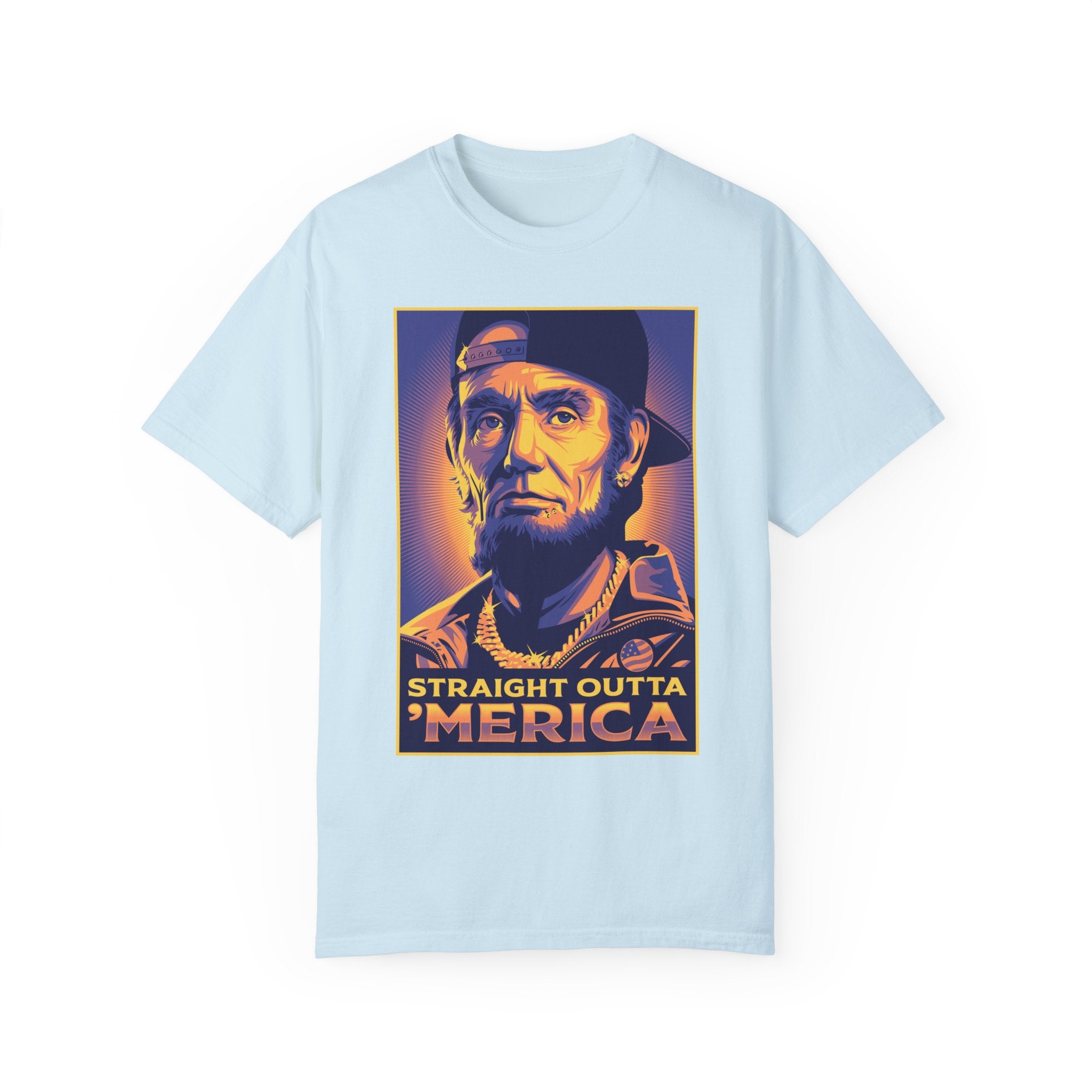 BraggerSwine Unisex Garment-Dyed T-Shirt - Straight Outta 'Merica