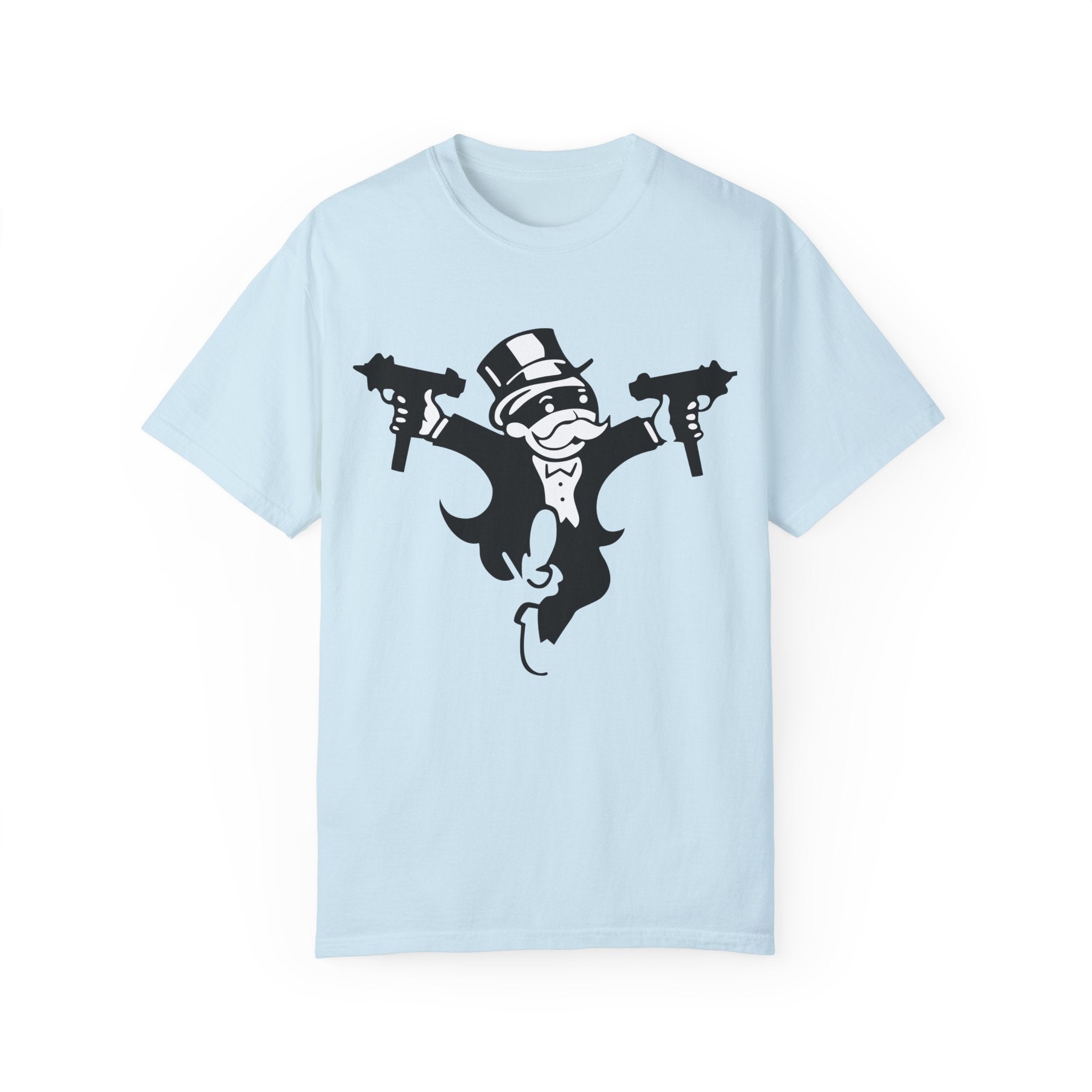 BraggerSwine Unisex Garment-Dyed T-Shirt - Monopoly Gangster