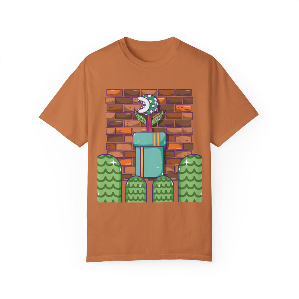 BraggerSwine Unisex Garment-Dyed T-Shirt - Video Game World
