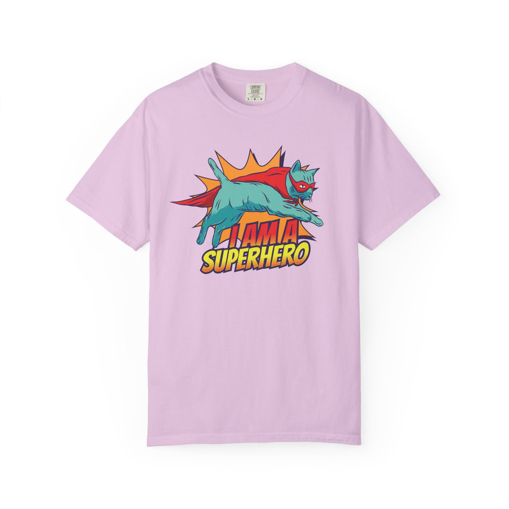 I Am a Superhero Cat T-Shirt — Retro Cat Graphic Tee