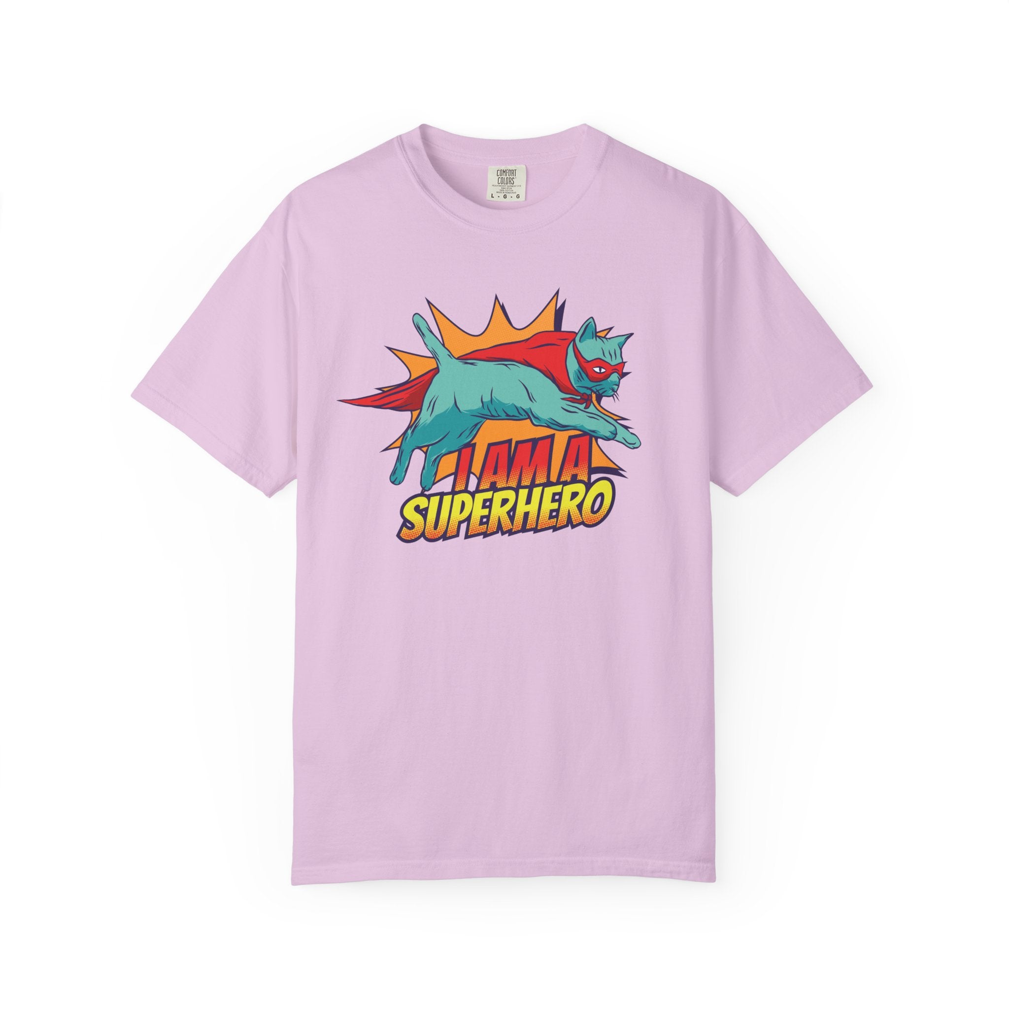 I Am a Superhero Cat T-Shirt — Retro Cat Graphic Tee