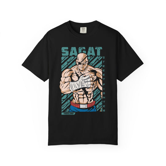 Boxer Graphic T-Shirt — 'SAFAT' Muscular Fighter Illustration