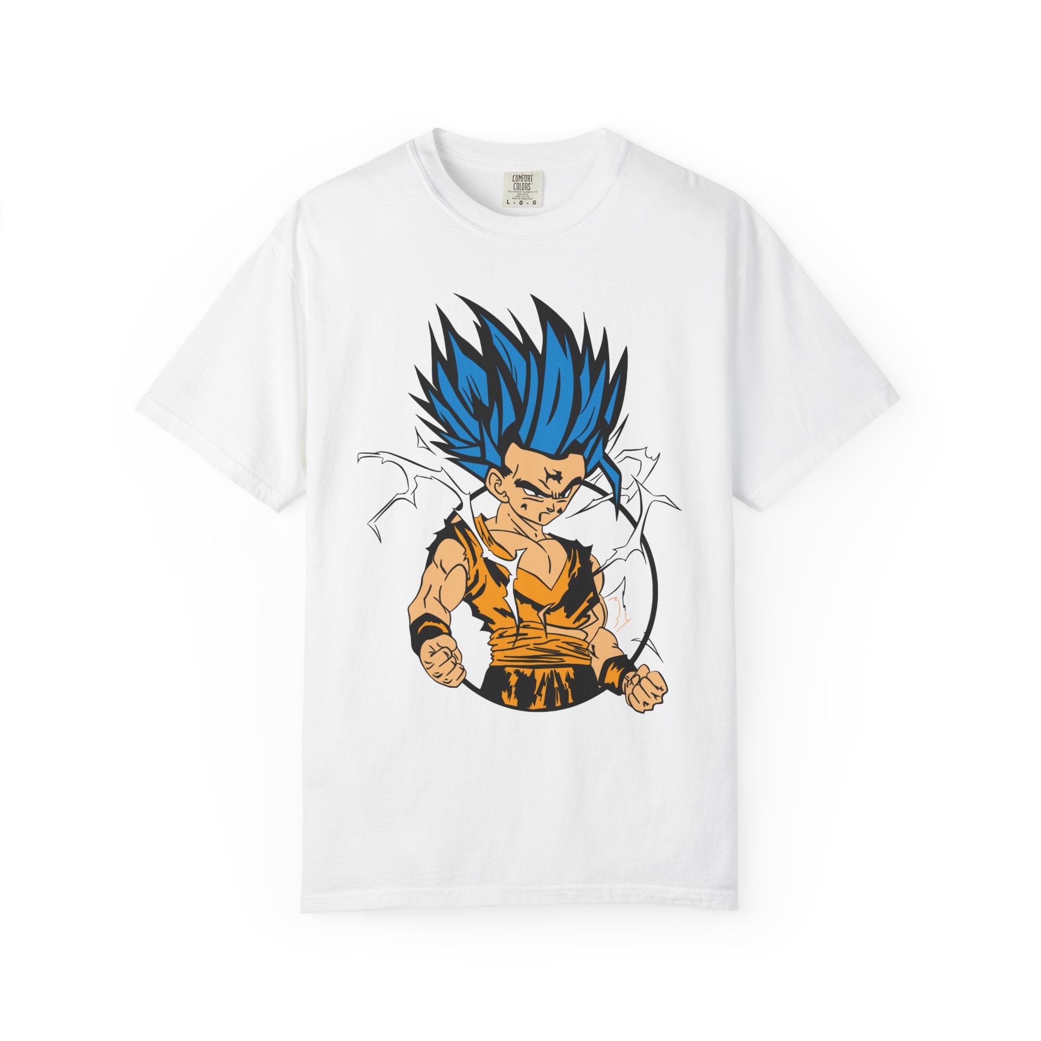 Super Saiyan Blue Warrior T-Shirt — Anime Powerup Graphic Tee