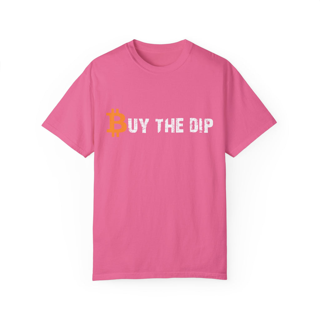 BraggerSwine Unisex Garment-Dyed T-Shirt - Bitcoin Buy The Dip