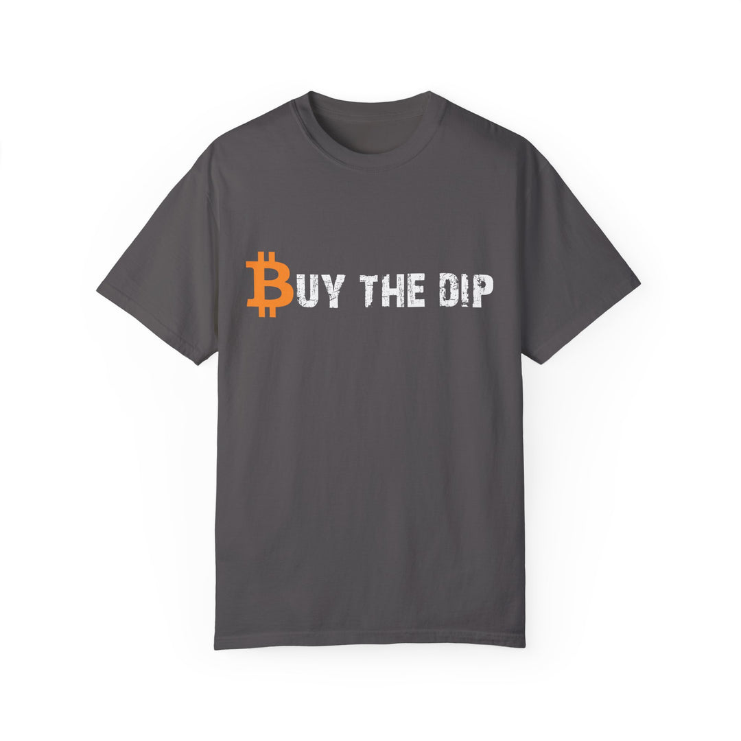 BraggerSwine Unisex Garment-Dyed T-Shirt - Bitcoin Buy The Dip