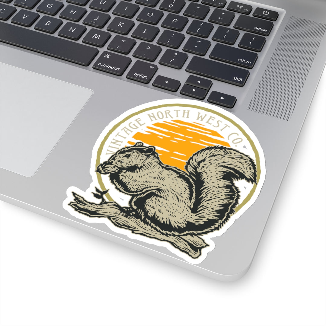 Vintage North West Squirrel co Kiss-Cut Stickers