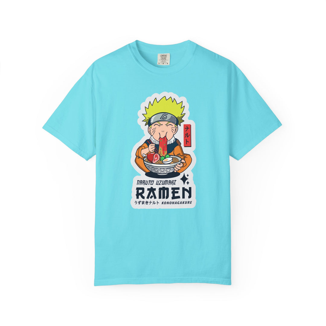 Ramen Lover Graphic T-Shirt — Cute Anime Chef Eating Ramen