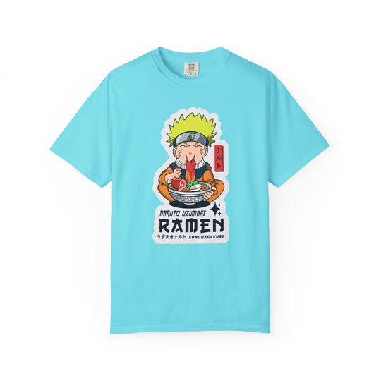 Ramen Lover Graphic T-Shirt — Cute Anime Chef Eating Ramen