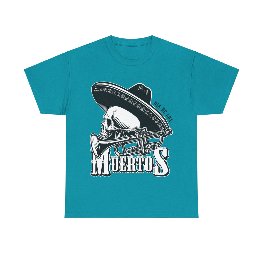 Dia De Muertos Mariachi Unisex Heavy Cotton Tee